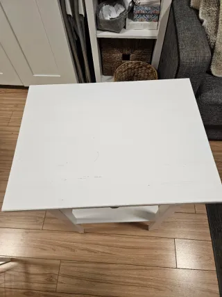 Mesita de noche IKEA HEMNES blanca