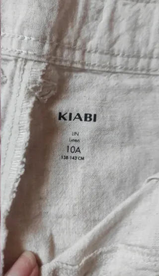 Pantalón corto Lino niño 10 años