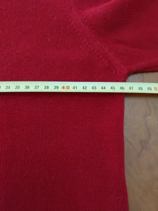 Jersey Burberry Mujer Cuello Alto Rojo Talla L