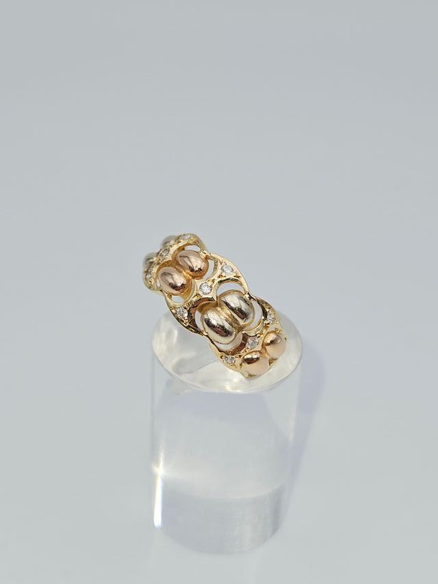 Anillo Oro 18K Diseño Central 3.54gr T-16