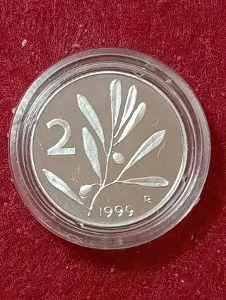 Moneta 2 lire 1999 Repubblica Italiana