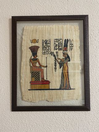 Cuadro Papiro Egipcio Marco Cristal