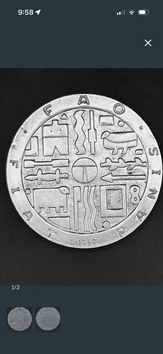 1000 Pesos uruguay 1969