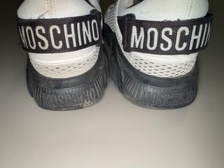 Sneakers Moschino Grigio Bianco