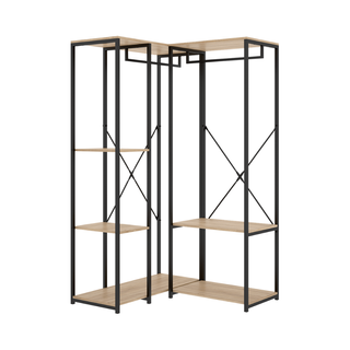 Guardaroba Metallico in Legno 167x90x100cm