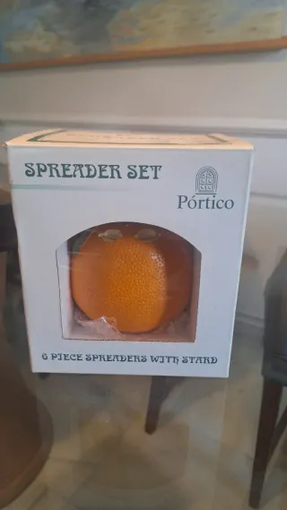 Set de cuchillos para paté naranja