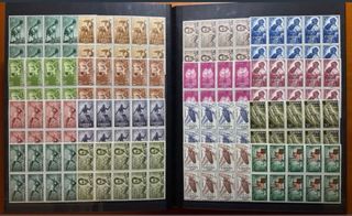 Lote 3 álbumes sellos antiguos