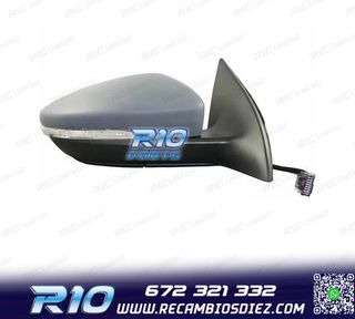 ESPEJO RETROVISOR DCH PARA VOLKSWAGEN SCIROCCO 08-14 6 PIN