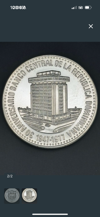 30 Pesos República Dominicana 1977