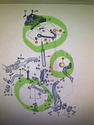 Kit Silentblock Suspensión Audi A4 2016-2025 b9