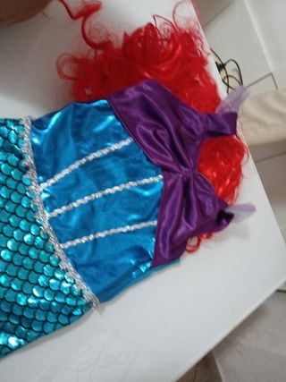 Vestito Ariel (veste 6/7 anni)ma c'è scritto 130