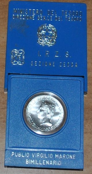 500 Lire Argento Virgilio 1981 FDC