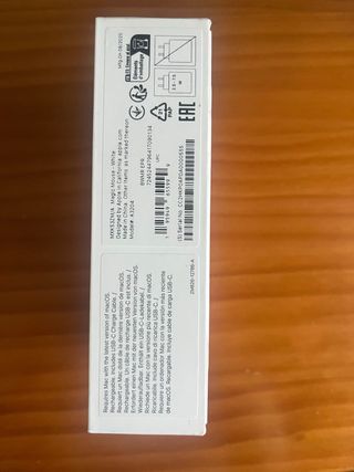 Apple Magic Mouse Superficie Multi-Touch Blanca