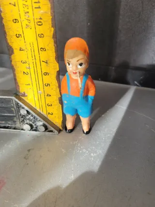 Antiguo muñeco Celuloide Pipo Fumador