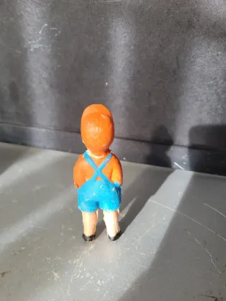 Antiguo muñeco Celuloide Pipo Fumador