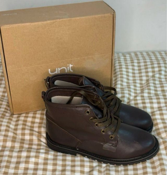 Botas niño Piel Marrón Talla 36
