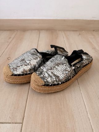 Alpargatas Zara Talla 36 Lentejuelas