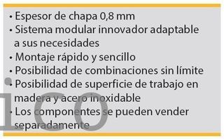 Conjunto Taller 6 Módulos S/Acero Inox Alyco 199014
