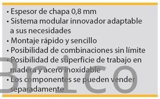 Conjunto Taller 6 Módulos S/Acero Inox Alyco 199014