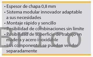 Conjunto Taller 8 Módulos S/Acero Inox Alyco 192838