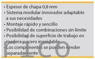 Conjunto Taller 5 Módulos S/Acero Inox Alyco