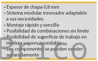 Conjunto Taller 5 Módulos S/Acero Inox Alyco