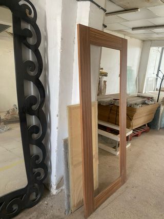 Lote Espejos y Mesas Negro/Transparente