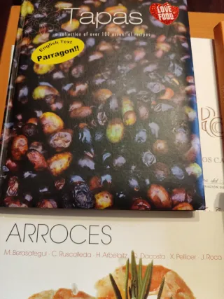 Lote 5 libros de gastronomía