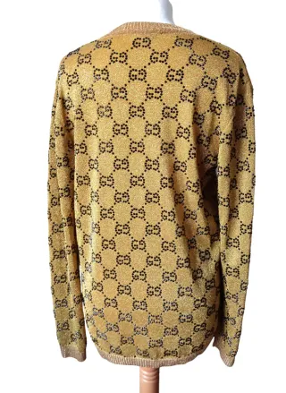 Chaqueta Gucci Dorada con Logo GG
