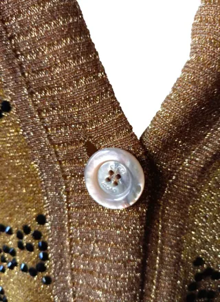 Chaqueta Gucci Dorada con Logo GG