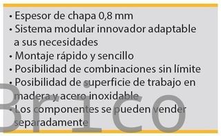Conjunto Taller 4 Módulos S/Acero Inox Alyco 199012