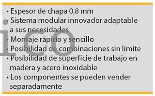 Conjunto Taller 4 Módulos S/Acero Inox Alyco 199012