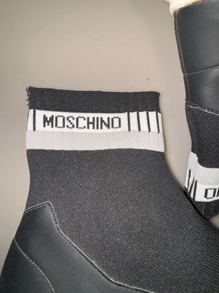 Sneakers Moschino Calza Nere Bianche