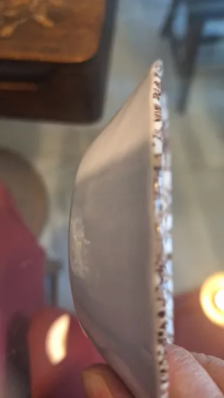 Cuenco inglés porcelana paisaje marrón