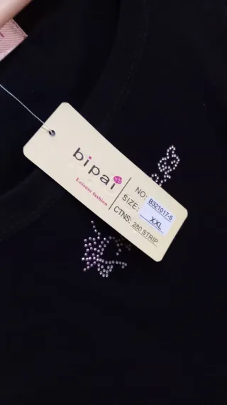 Camiseta tirantes BIPAI mujer negra