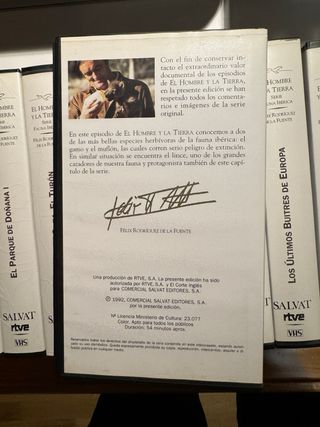 El Hombre y la Tierra 15 VHS Fauna Ibérica