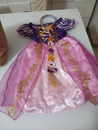Vestito Rapunzel Carnevale 5-6 anni