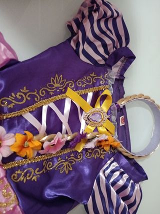 Vestito Rapunzel Carnevale 5-6 anni