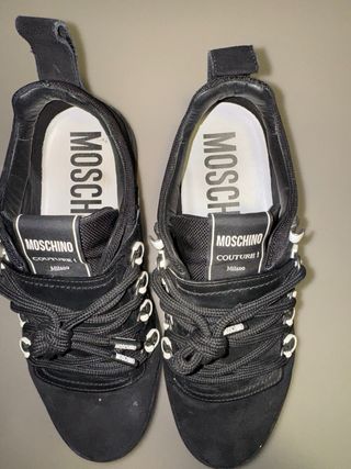 Sneakers Moschino Modello Basket Nere