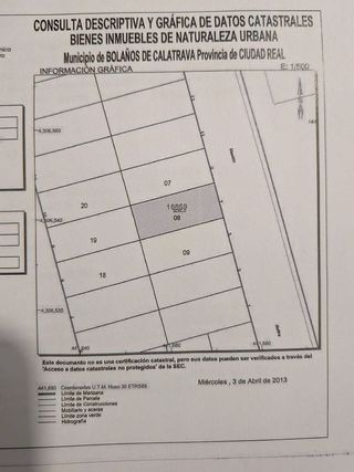 Terreno en venta en Bolaños de Calatrava