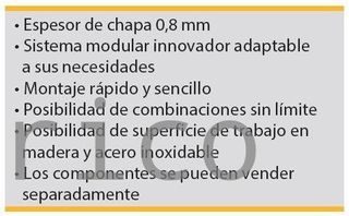 Conjunto Taller 4 Módulos S/Acero Inox Alyco 192843
