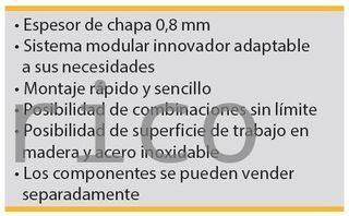 Conjunto Taller 4 Módulos S/Acero Inox Alyco 192843