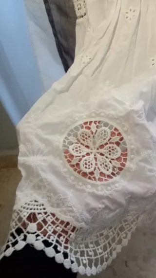 Vestido Ibicenco Blanco Talla Única