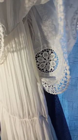 Vestido Ibicenco Blanco Talla Única