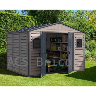 Caseta PVC Woodbridge Plus II 247x324x233 cm - Duramax