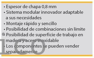 Conjunto Taller 3 Módulos S/Acero Inox Alyco 192845