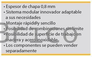Conjunto Taller 3 Módulos S/Acero Inox Alyco 192845