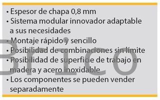 Conjunto Taller 2 Módulos S/Acero Inox Alyco 199046