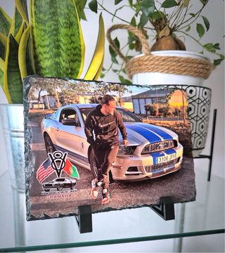 Foto en piedra pizarra personalizada