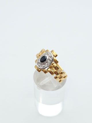 Anillo Oro 18K Bismark con Diamantes, 5,62gr, T-17